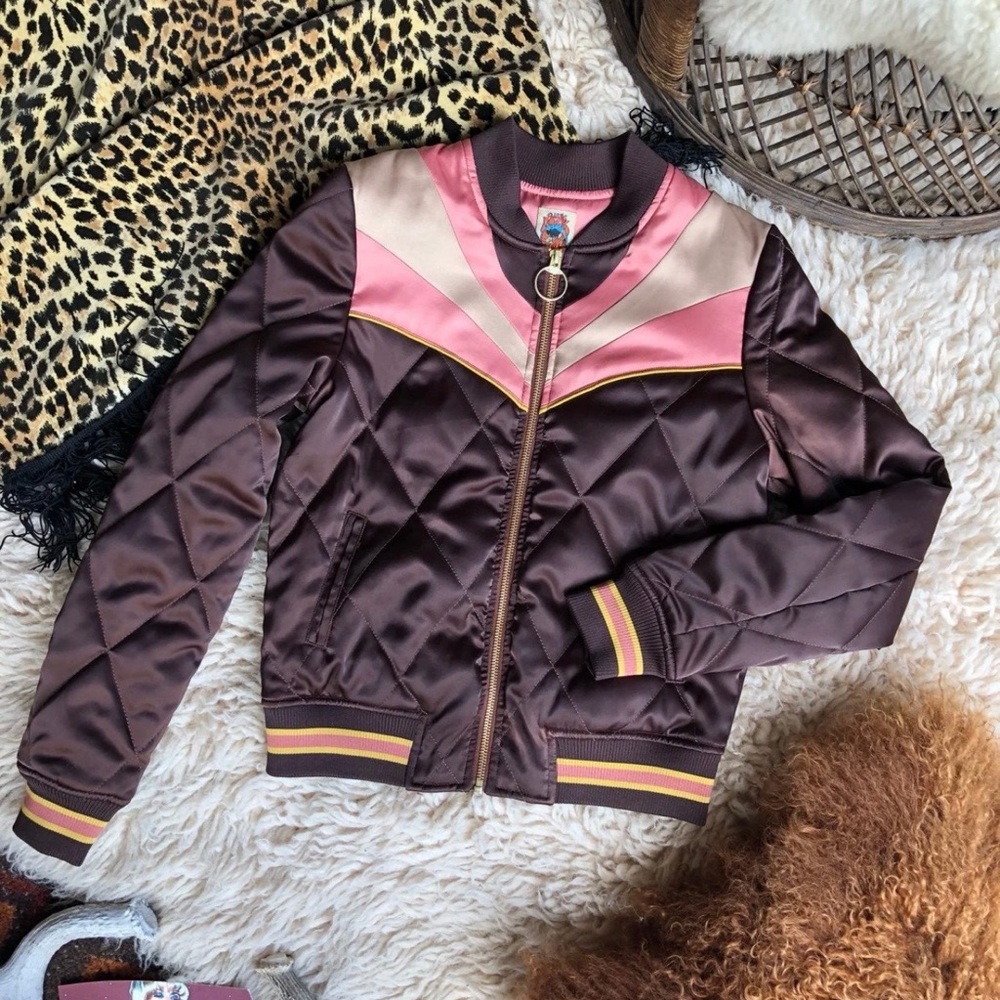Classic Rock Couture - Brown Sugar Rising Bomber Jacket